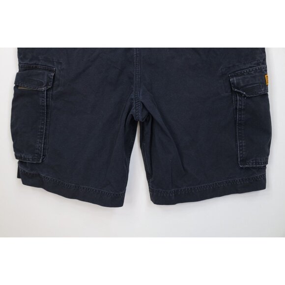 Vtg 90s Y2K Abercrombie & Fitch Mens L Heavy Paratrooper Surplus Cargo Shorts - Picture 14 of 15